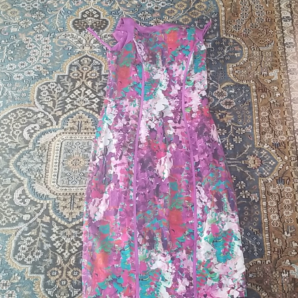 Theia Dress Abstract design